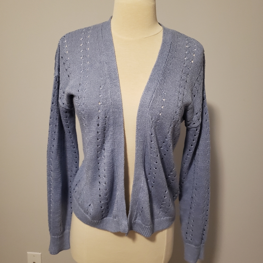 BANANA REPUBLIC MS  SKY BLUE 100% ITALIAN SWEATER